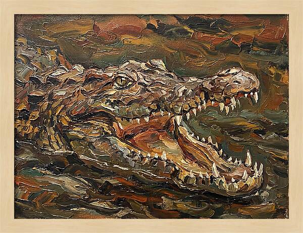 Crocodile In Bold Colors