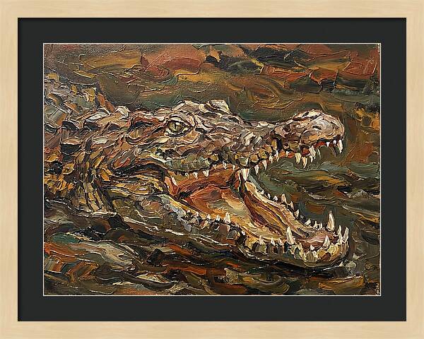 Crocodile In Bold Colors