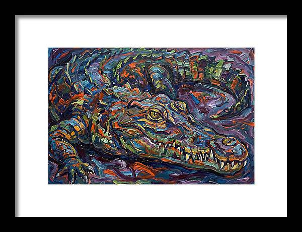 Crocodile In Expressionist Style