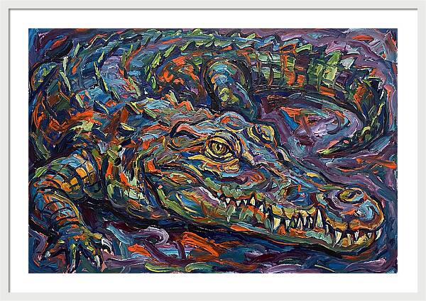 Crocodile In Expressionist Style