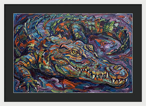 Crocodile In Expressionist Style