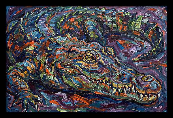 Crocodile In Expressionist Style