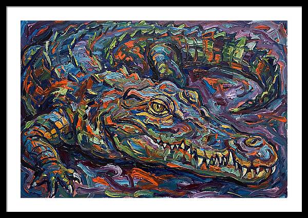 Crocodile In Expressionist Style