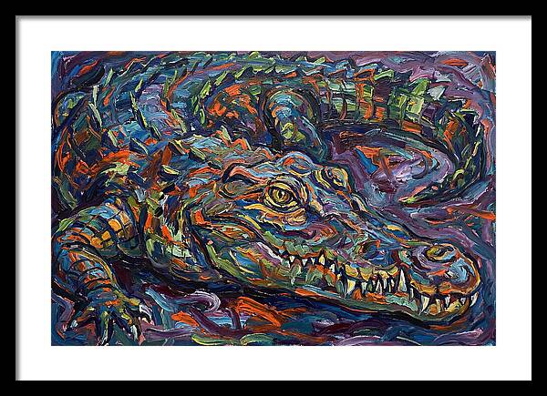 Crocodile In Expressionist Style