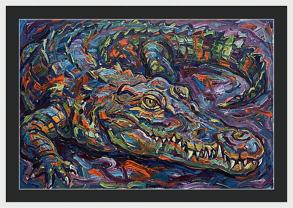 Crocodile In Expressionist Style