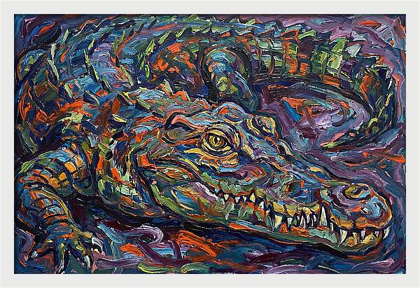 Crocodile In Expressionist Style