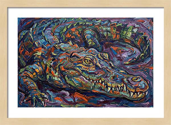 Crocodile In Expressionist Style