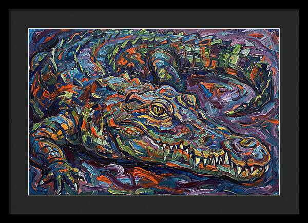 Crocodile In Expressionist Style