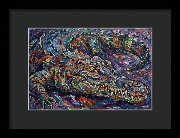Crocodile In Expressionist Style