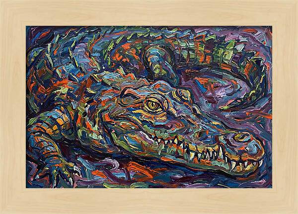 Crocodile In Expressionist Style