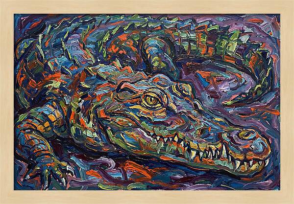 Crocodile In Expressionist Style