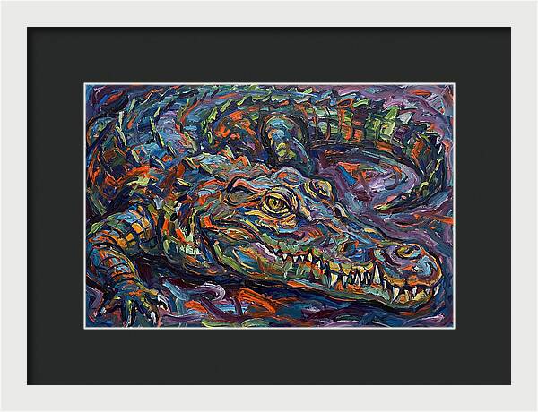 Crocodile In Expressionist Style