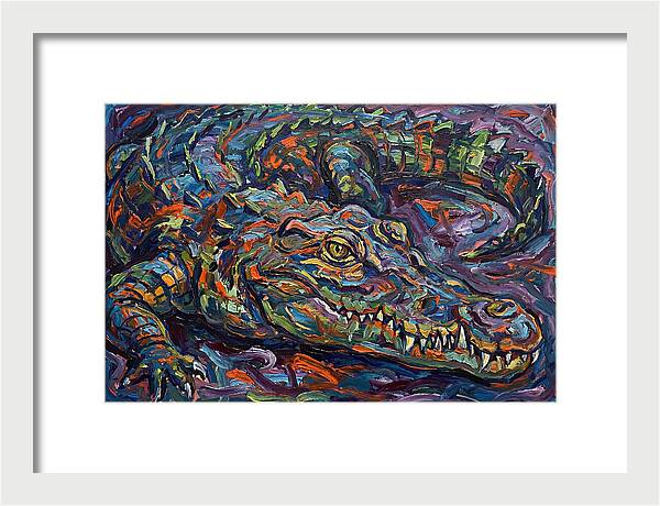 Crocodile In Expressionist Style