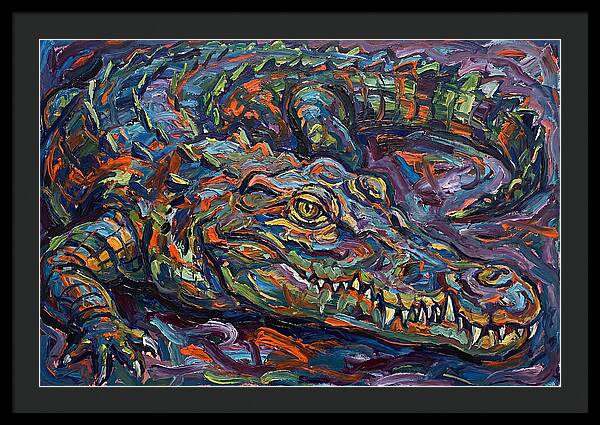 Crocodile In Expressionist Style