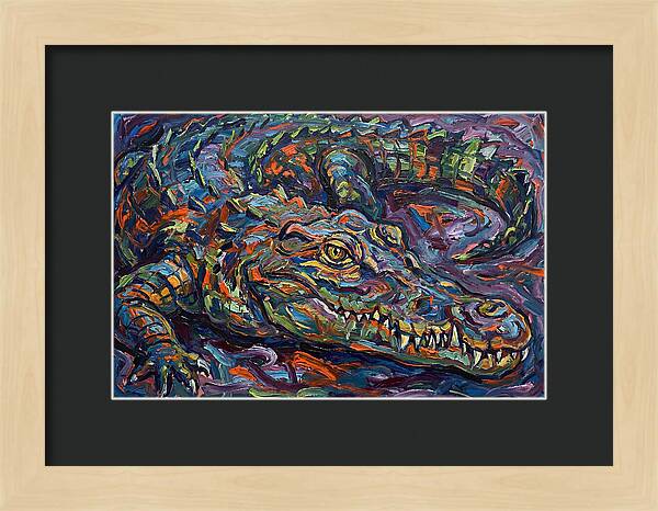 Crocodile In Expressionist Style