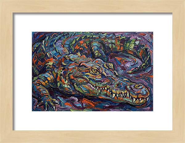 Crocodile In Expressionist Style