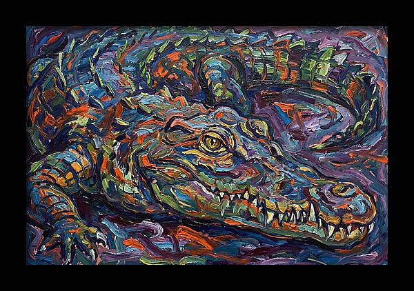 Crocodile In Expressionist Style