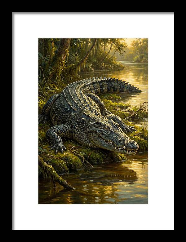 Crocodile In Serene Waters