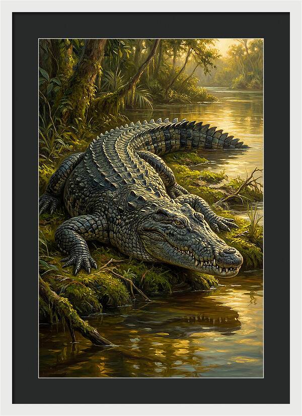 Crocodile In Serene Waters