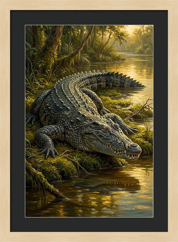 Crocodile In Serene Waters