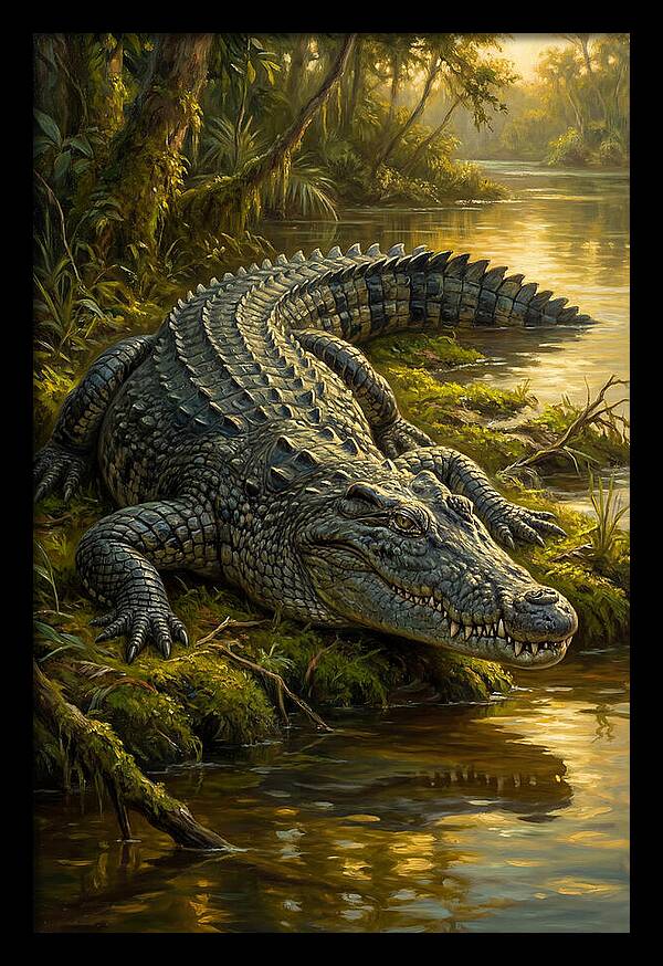 Crocodile In Serene Waters