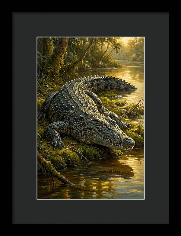 Crocodile In Serene Waters