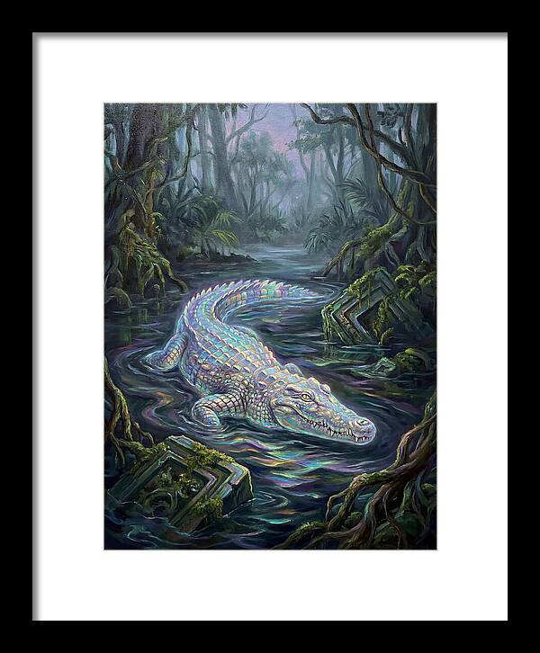 Crocodile In The Swamp