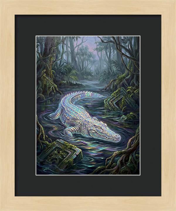 Crocodile In The Swamp
