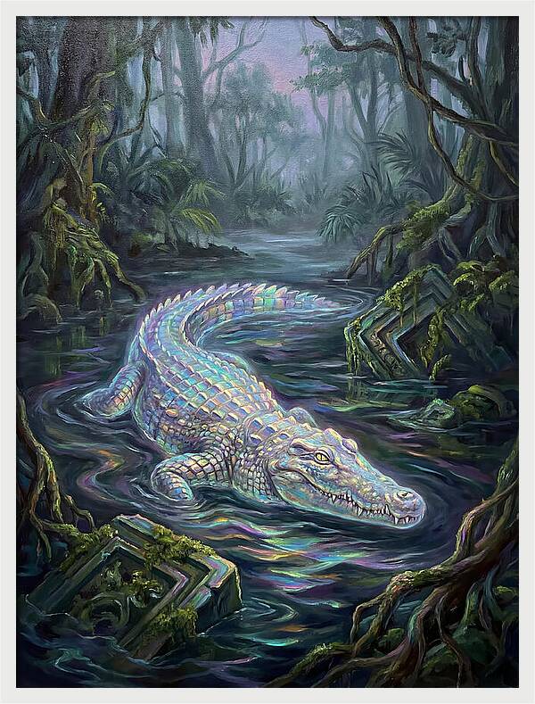 Crocodile In The Swamp
