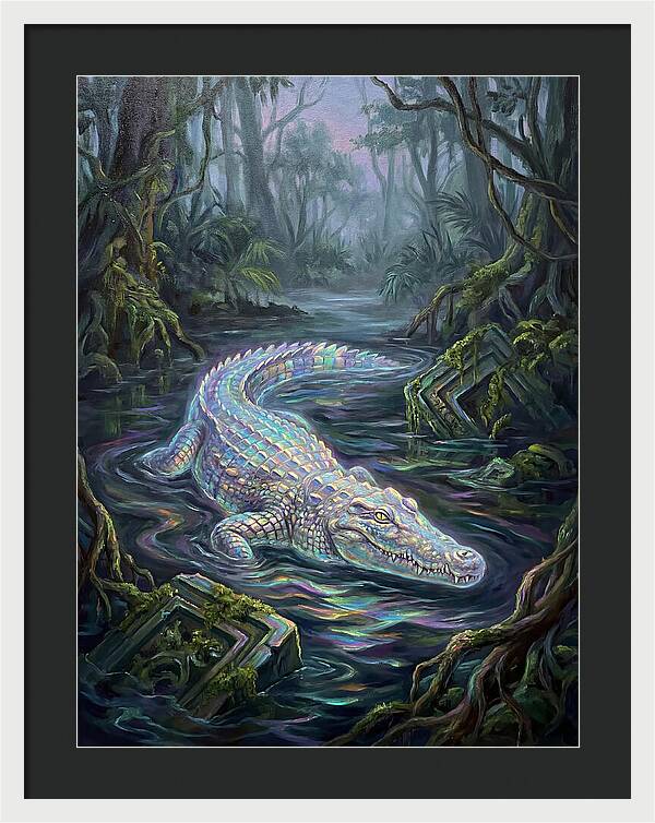 Crocodile In The Swamp