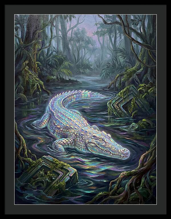 Crocodile In The Swamp