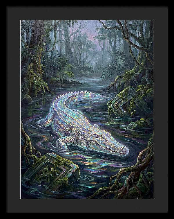 Crocodile In The Swamp
