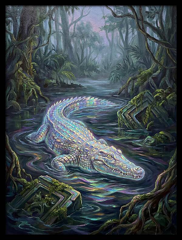 Crocodile In The Swamp