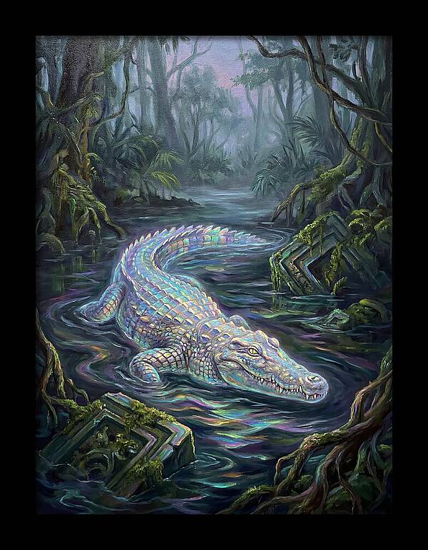 Crocodile In The Swamp