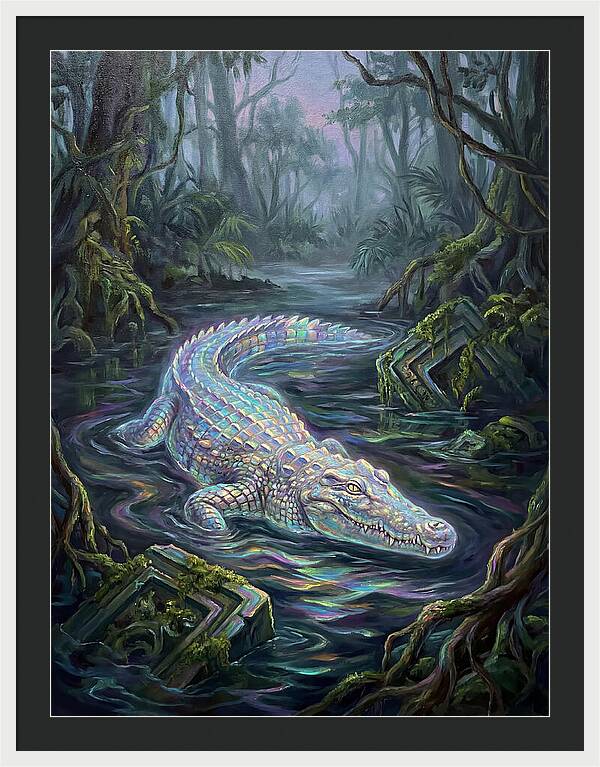 Crocodile In The Swamp