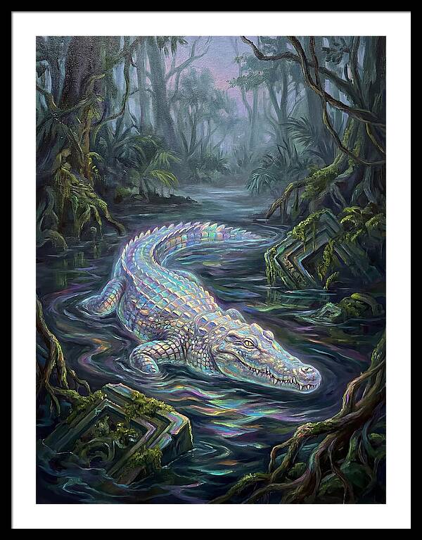 Crocodile In The Swamp
