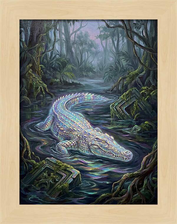 Crocodile In The Swamp