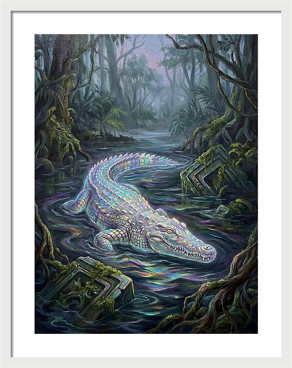Crocodile In The Swamp