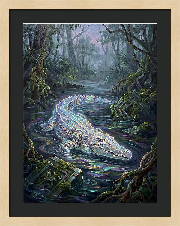 Crocodile In The Swamp