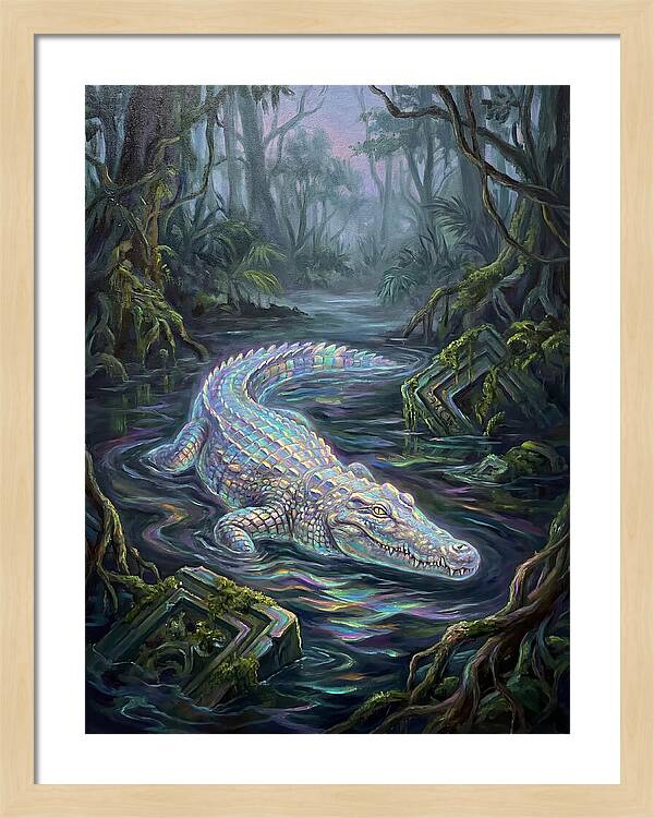 Crocodile In The Swamp