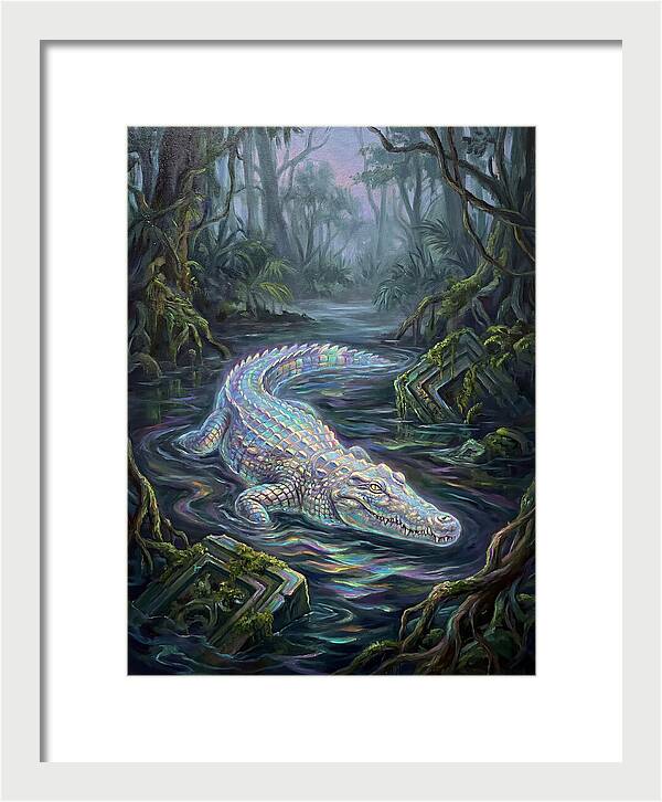 Crocodile In The Swamp