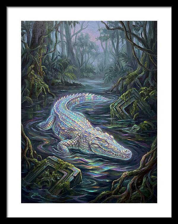 Crocodile In The Swamp