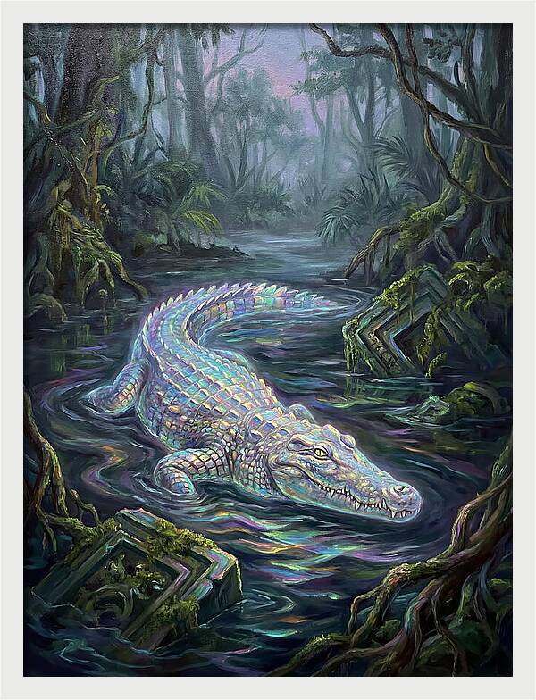 Crocodile In The Swamp
