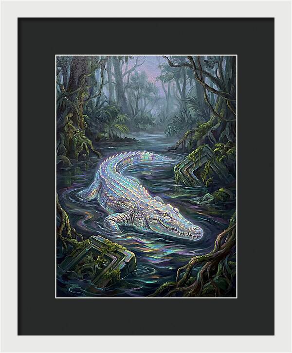 Crocodile In The Swamp