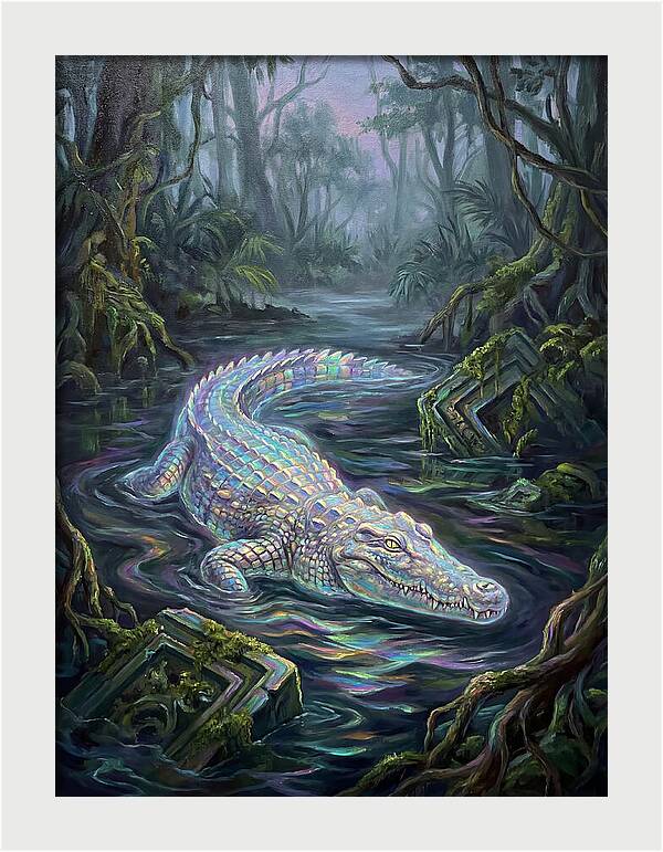 Crocodile In The Swamp