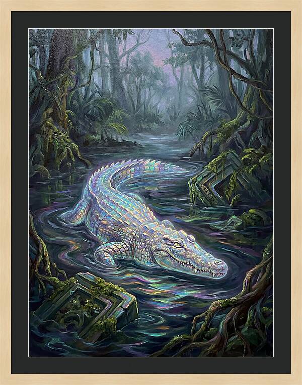 Crocodile In The Swamp