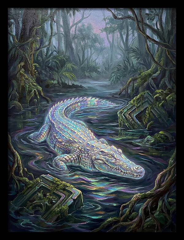Crocodile In The Swamp