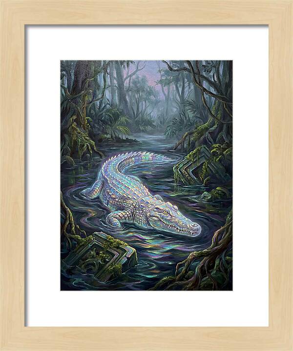 Crocodile In The Swamp