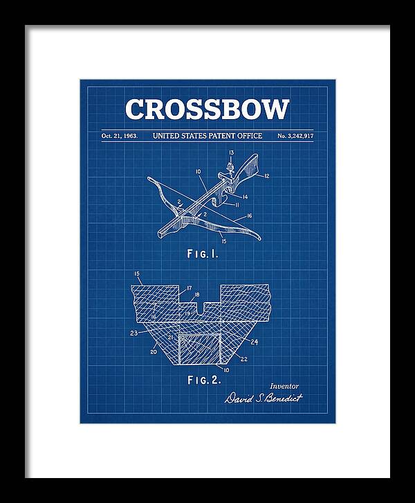 Crossbow Blueprint Patent Us3242917a