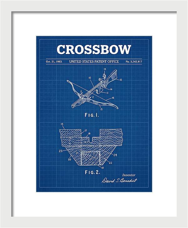 Crossbow Blueprint Patent Us3242917a